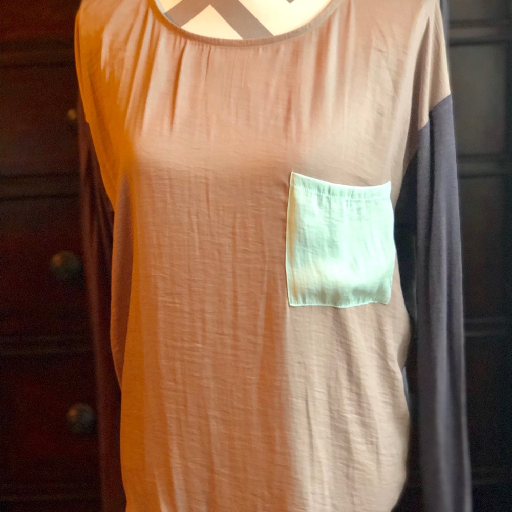 Anthropologie Dolan Color Block Top